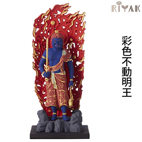 定価34480円‼️リヤク ベーシック 彩色不動明王 LY-BFDSK 木製 仏像 Amazon｜仏像 RIYAK 彩色不動明王 BASIC ◇高さ 11.5cm ◇幅 5cm