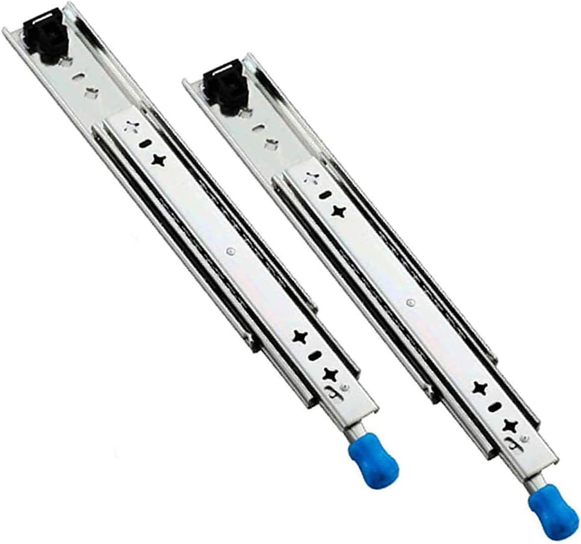 Guías para cajones de 60 cm con rodamiento de bolas extracción total y bloqueo