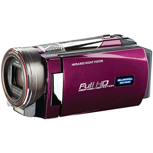 Purple Night Vision Camcorder Bell+Howell DNV16HDZ 16.0MP Rogue 1080p HD Camera Accessories