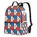 Sint Maarten Rucksack mit Flagge, Unisex, Segeltuch, lässiger Tagesrucksack, Schule, College, Studenten