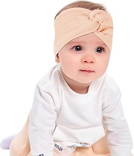 SYGA Baby Headband Nylon Soft Stretchable Thread Hairbands For Newborn Infant Toddler Kids 0-3 Year - Meat Powder Price In India