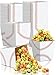 50 Pcs Baseball Popcorn Boxes Paper Cardboard Popcorn Buckets Baseball Print Popcorn Bags Popcorn Container for Baseball Party Favors Supplies, Sports Themed Birthday Party Decorations Gift