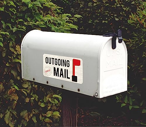 Iconikal Reflective Outgoing Mail 8 X 4-Inch Magnetic Mailbox Flag Sign #TOP1