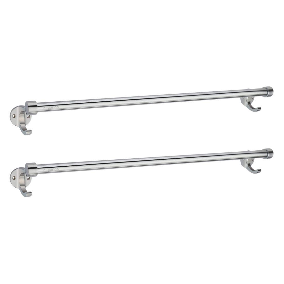 Steel Wall Mounted Towel Rod - 2 Pack -1