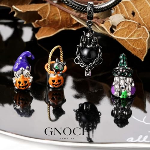 Image of GNOCE Halloween Charm Bracelet Fit Pandora Beads for Women Gift