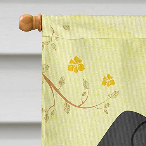 Drapeau Teckel à Poils Dapple Pâques Grand Drapeau Maison Toile Multicolore BB6128CHF