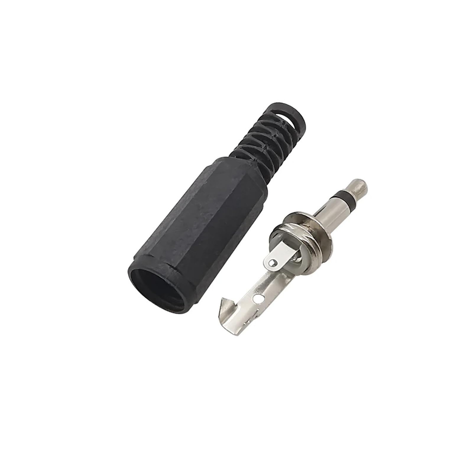 Générique Adaptateur Audio Mono en Plastique, Prise mâle de 3.5 Mm, monocanal, connecteur câble d'extension à souder, Jack 5mm, pièces