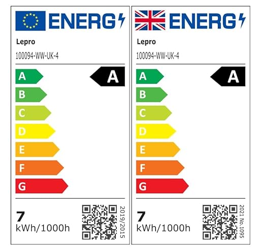Lepro B22 Bayonet Light Bulb, A-Rated Ultra-Efficient Led Bulb, 7.2W = 100W, 1521Lm, 2700K Warm White, 50000H Lifespan, Clear Filament, Vintage Glass, Non-Dimmable, Pack Of 4 - 10