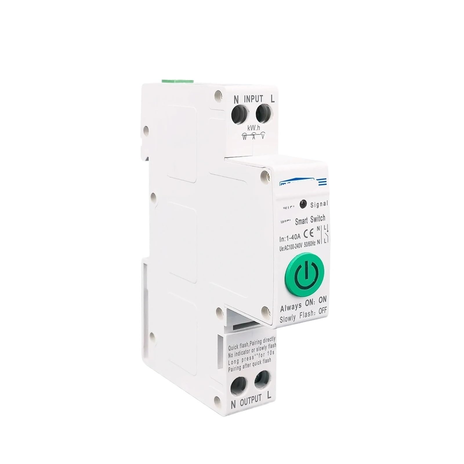 JNVFTCUX 40A Single Phase Smart Switch Energy Meter KWh Metering Monitoring Circuit Breaker Timer Relay