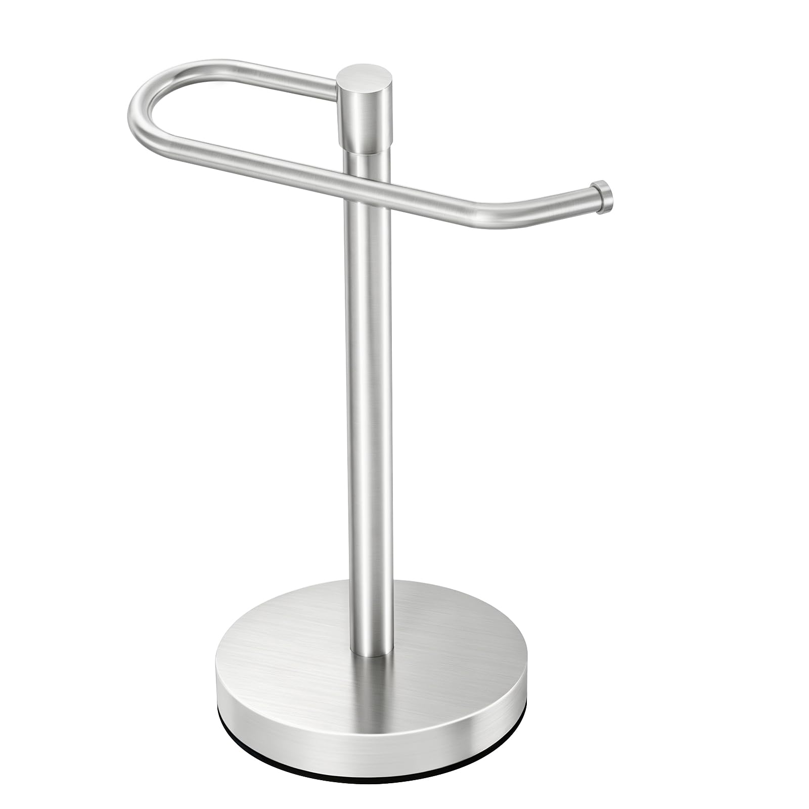Hand Towel Holder Stand, 14.37 inch Standing Towel Racks for Bathroom, Stainless Steel Free Standing Towel Rack, Heavy Weight Towel Bar for Bathroom Vanity Countertop &amp;Kitchen