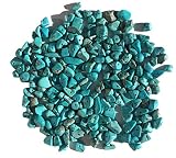 Perlas de piedras preciosas turquesas. Aproximadamente 200 perlas para manualidades.