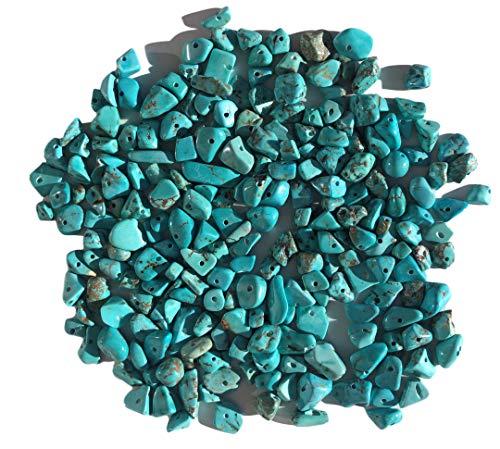 Rhinestone Paradise Ca. 200 Türkis Edelsteinperlen Naturform Perlen Steinperlen 15mm bis 5mm Türkisperlen Schmuckperlen Cover