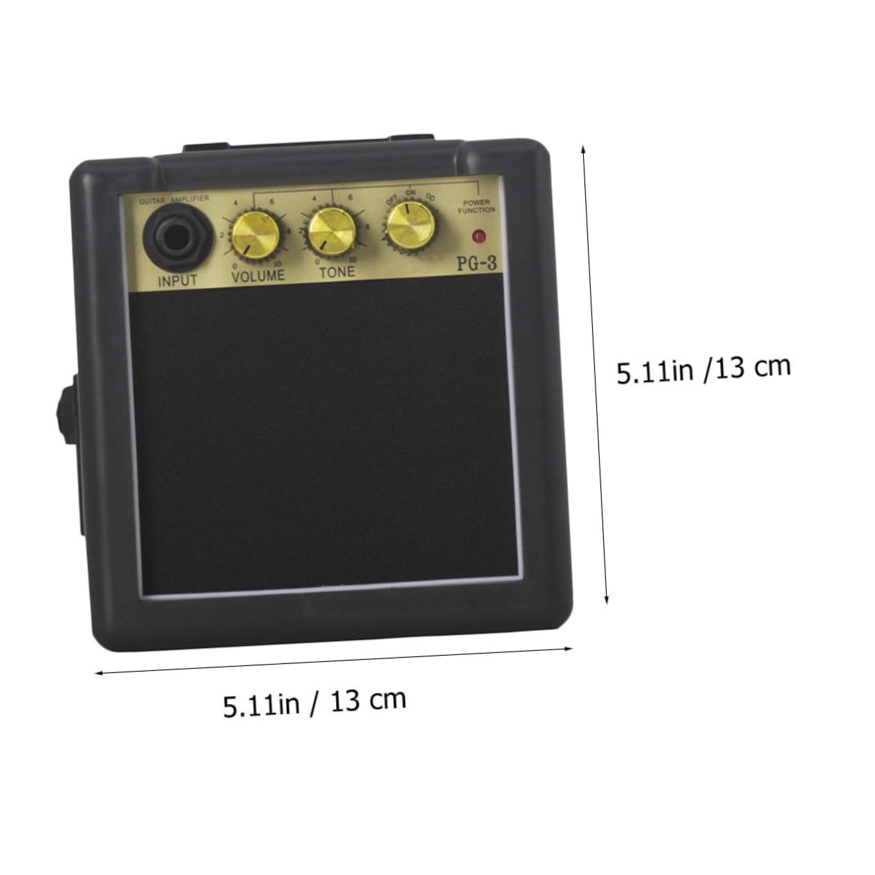 Yardwe 1Pc Mini Guitar Amplifier Durable Portable Music Speaker for Folk Guitar Easy to Install Sound Enhancer Lightweight Accessory for Travel and Performance Amplifier