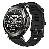 Amazfit T-Rex Ultra Smart Watch for Men, 20-Day Battery Life, 30m Freediving, Dual-Band GPS & Offline Map Support, Mud-Resistant 100m Water-Resistant, Military-Grade Outdoor Sports Watch, Black