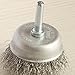 FPPO 7PCS Stainless Steel Wire Wheel Brush, Coarse Crimped Cup Brush and End Brush Kit,Wire Brushes for Use in Machines