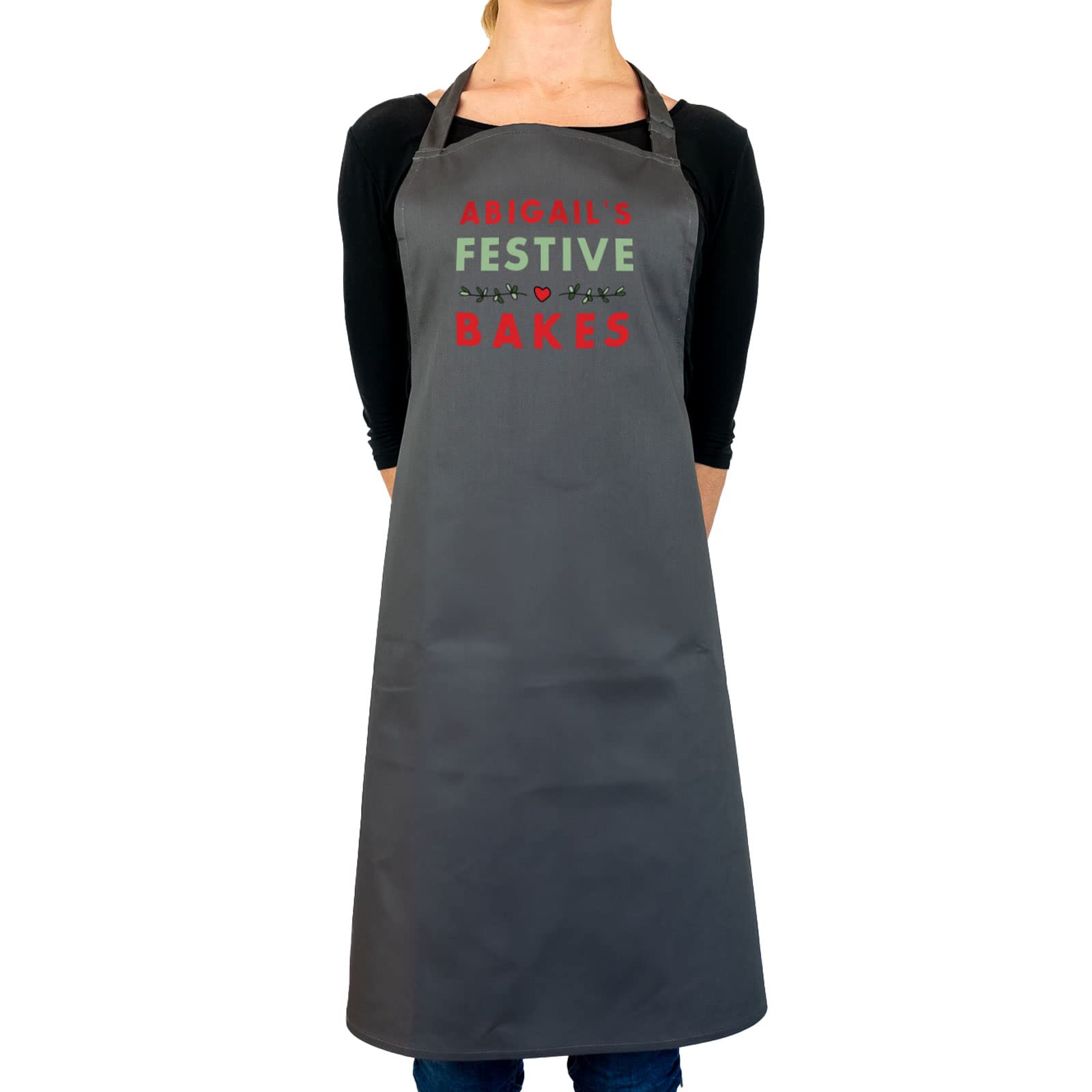 Stickerscape Christmas Apron (Festive Bakes - Sage) | Christmas Baking and Cooking Apron Gift for Women | Lots of Colours and Choice of Design