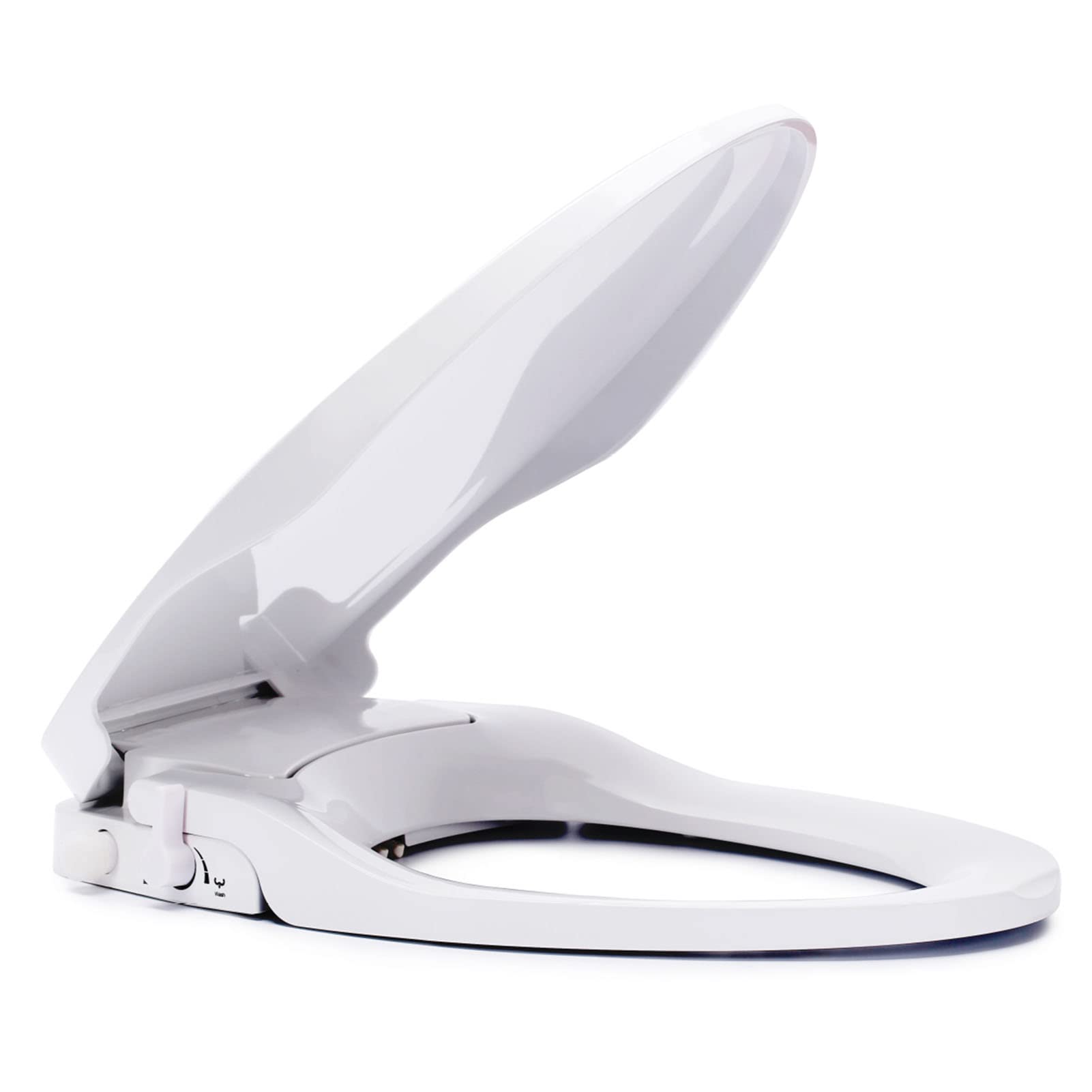 Plastic Oval Toilet seat, Adjustable, Lightweight, Durable, Portable, User-Friendly, Compact, Grip, Tight, Bumpers, Slow