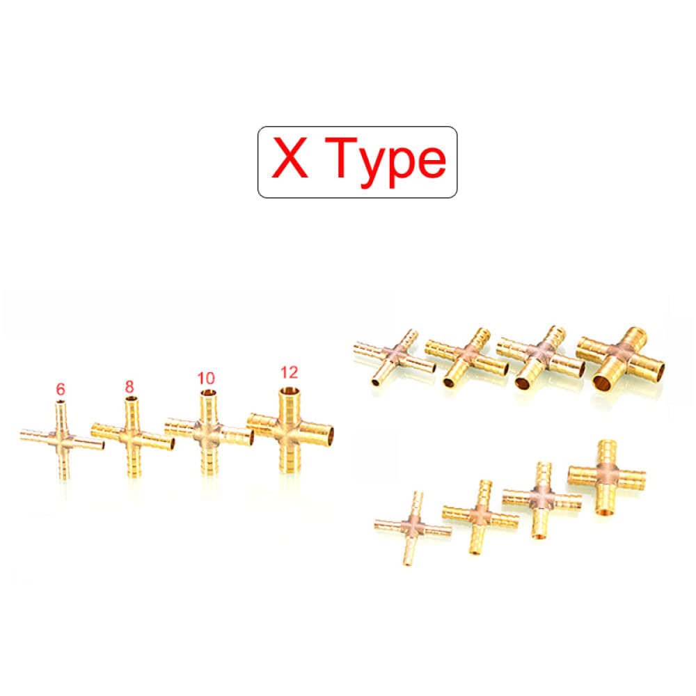 Connettore a innesto rapido per tubo flessibile in ottone Raccordo a innesto rapido per connettore 2 pezzi 4-10mm per adattatore per tubo stagno
