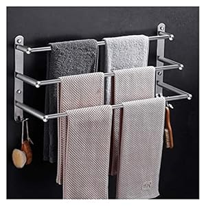 Handdoekenrek Handdoekrek Wand Handdoekenrek 304 Roestvrijstalen Handdoek Opslag Houder Gladde Afgeronde Hoek Wandmontage Bad Handdoekenrek Bar Handdoekhouder Handdoekrails (Color : 60cm)