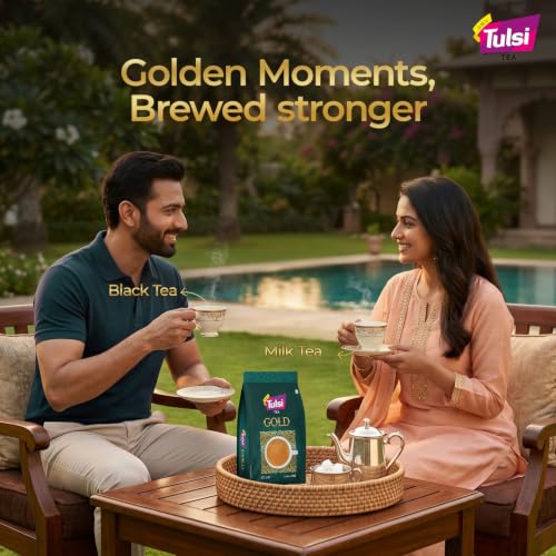 Image of Tulsi Gold Tea CTC Leaf 1KG (Pack of 2)|Pure Assam CTC Leaf