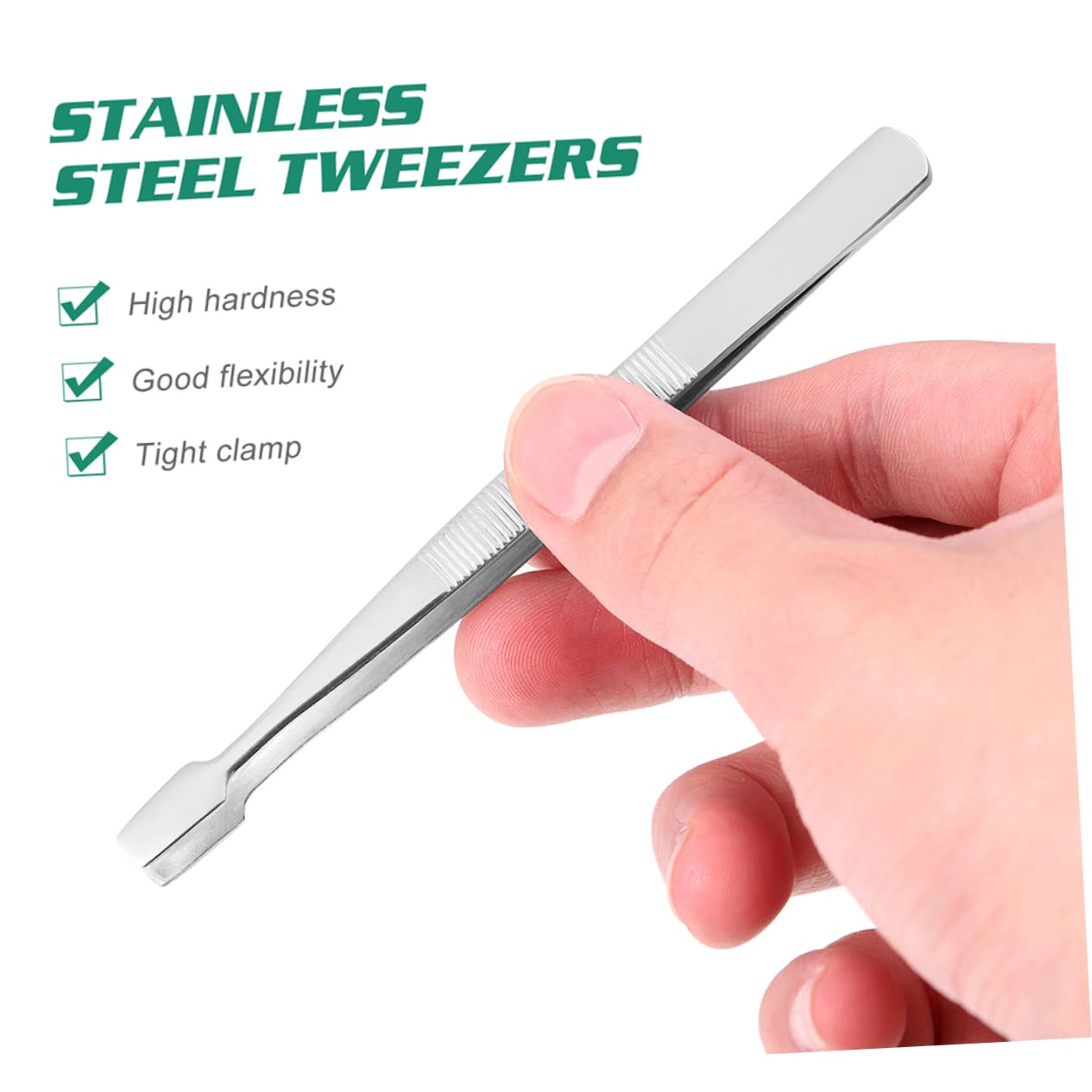 FOMIYES Tweezers Set of 10 Precision Crafted Coin Tweezers Lash Clip for Jewelry Making