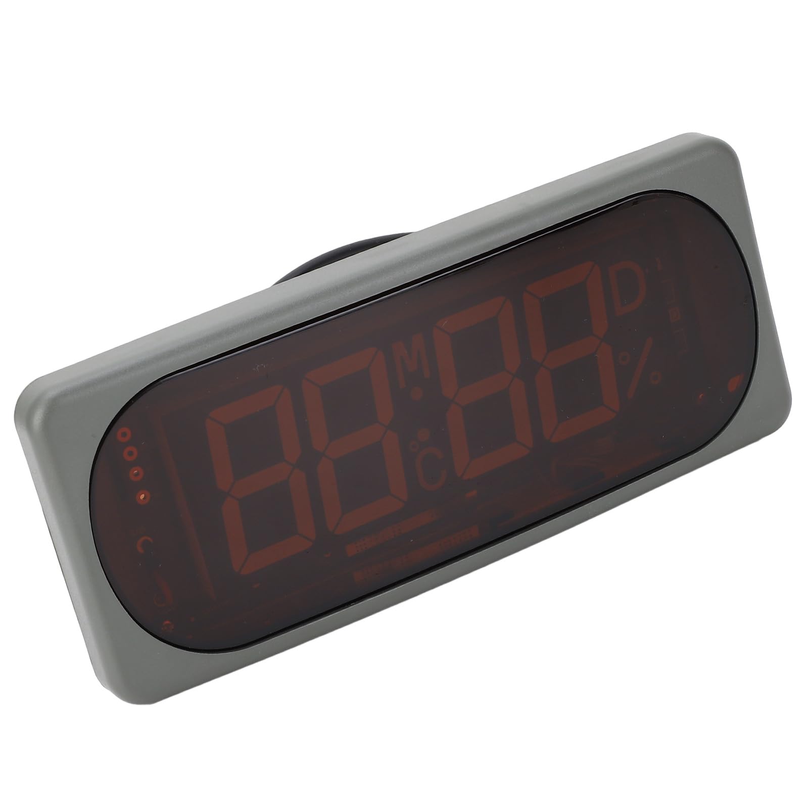 Reloj digital para automóvil con pantalla de temperatura y humedad, higrotermógrafo electrónico para vehículos, alimentado por 24 V CC, muestra año, mes, día y hora, montaje empotr
