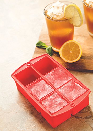 Tulz Mega Ice Block Tray, Silicone, Ruby miniatura 6
