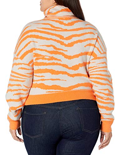 Image of KENDALL + KYLIE Women's Plus Size Turtle Neck Sweater with Slit