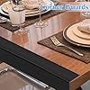 Sasylvia 10 Pcs Wall Corner Protector Guards, Vinyl 3/4 x 48 Inches Corner Trim Molding, Avoid Scratching Scuffs, Ease Install and Cleaning for Door Countertop Furniture Cabinet Protection, Black #3