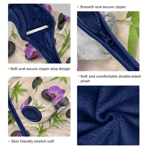 CHIFIGNO Black Spa Stones Boy Thick Comfy Fleece Outerwear Jackets with Polar Fleece Lining 3T3