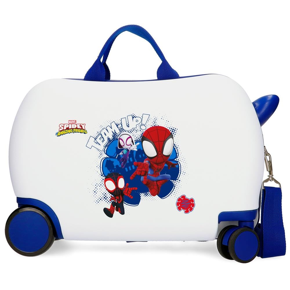 Joumma Marvel Team Spidey walizka dziecięca biała 45 x 31 x 20 cm sztywna 1,8 kg zamek szyfrowy z boku ABS 1,8 kg 27,9 l bagaż podręczny, biała, Talla única, walizka dziecięca