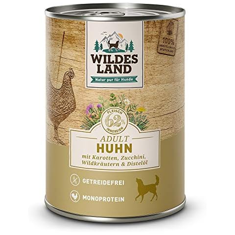 Wildes Land - Nassfutter für Hunde - Nr. 2 Huhn - 6 x 400 g Cover