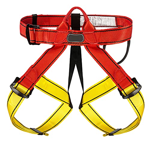Whoasyst Kit de protección contra caídas para montañismo y escalada al aire libre, ideal para mujeres, hombres y niños mayores. Arnés de escalada en roca