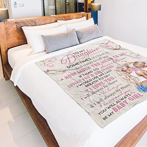 Niyewsor Daughter Gifts Blanket - Gifts for Daughter From Mum or Dad, Idea Daughter Christmas Birthday Gifts, Thanksgiving Gifts