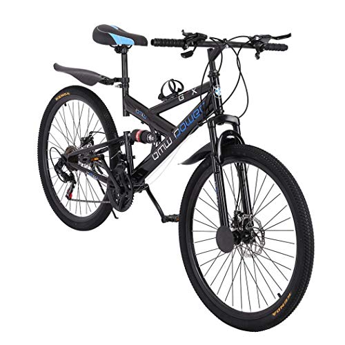 APEPAL Adult Mountain Bike, Unisex Folding Outdoor Bicycle, 26in Folding Mountain Bike for Men and Women Outdoor Racing Cycling-【U.S. Shipping】