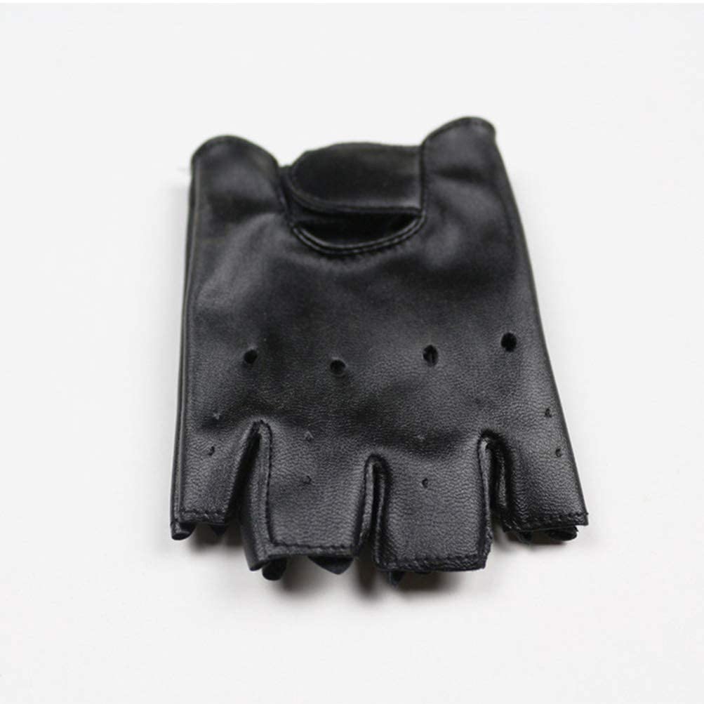 Mitaines en cuir pour enfants, gants de sport demi-doigts, équitation, pêche, chasse