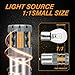 UPXSXT 2Pcs PY21W 1156 7507 BAU15S LED Turn Signal Bulb, CANBUS Error Free Anti Hyper Flash Replacement Bulb 300% Super Bright Amber 30-SMD 25W 4000LM
