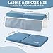 beiens Bath Kneeler and Elbow Rest Pad Set - 1.5'' Comfortable Thick Baby Bath Kneeler Pads, Quick Dry Soft Kneeling Pad for Baby Bath Time, Non-Slip Knee& Arm Support Bathtub Mat with Toys Organizer