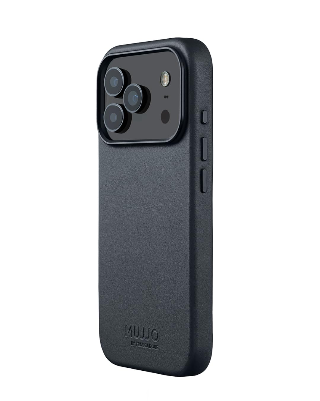 Mujjo Leather Case for iPhone 17 Pro – MagSafe Compatible - Basalt Blue