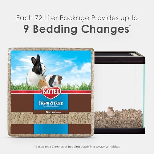 Kaytee Clean & Cozy Natural Paper Bedding, Made for Small Animals, 72 Liters - Image 2