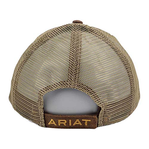 ARIAT Men's Oilskin Mesh Hat, Brown, One Size - Image 4