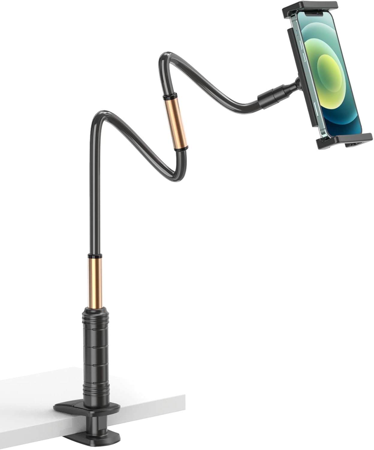 MyBat PRO Gooseneck Tablet Holder for Bed, Desk Phone Stand