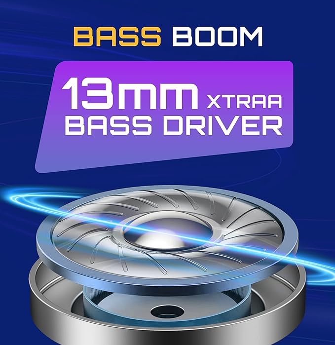 Image of Fastrack Fpods(New Launch) FX100 Bluetooth TWS In-Ear Earbuds with 40 Hrs Playtime|BT V5.3|13mm Extra Deep Bass Drivers|Quad Mic ENC for Clear Calls|Ultra Low 50ms Latency Gaming Mode|NitroFast Charge