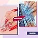 ECBASKET 500pcs Coffin Nails Clear Nail Tips Acrylic Nail Tips Full Cover Artificial Ballerina Nails 10 Sizes with Box