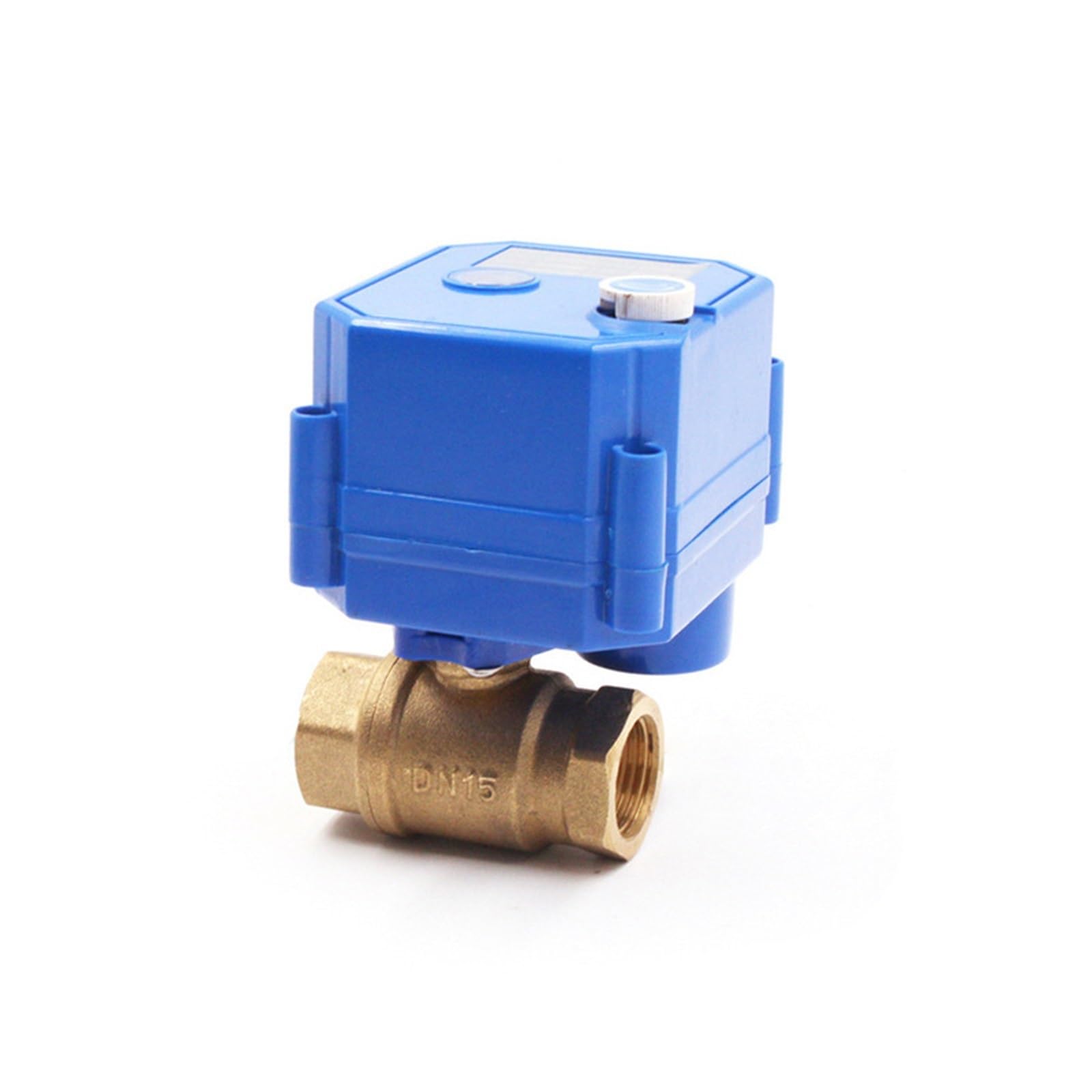 Zawór kulowy z napędem silnikowym 1/2" Mosiężny 2-drożny siłownik elektryczny 2/3 drutu przełącznikiem ręcznym AC220 DC24V DC12V ADC9-24V do zastosowań przemysłowych(24V,CR02)