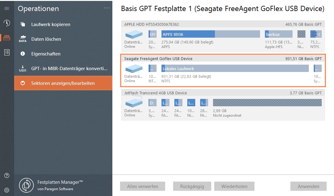 Paragon Festplatten Manager 17 Advanced - Partition kopieren, Festplatte kopieren, Betriebssystem übertragen | 3-PC | 3 Gerät | 1 Benutzer | PC Aktivierungscode per Email