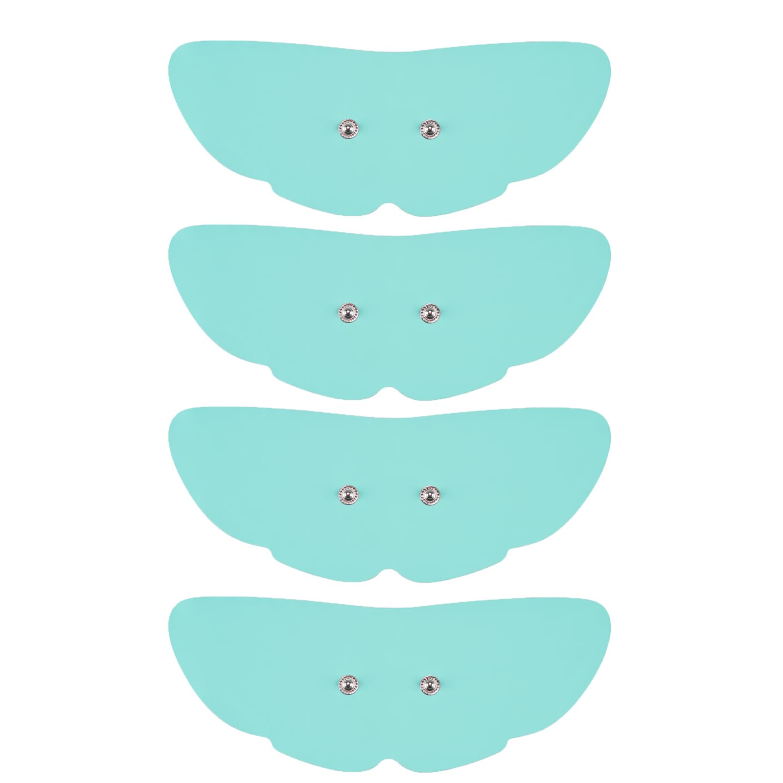 Tens Unit Wireless Electrode Pads 4 Pack, with Standard 3.5mm Snap-in Connector Tens Unit Replacement Pads, Reusable Self Adhesive Electrodes, Non-Irritating Design (Blue)