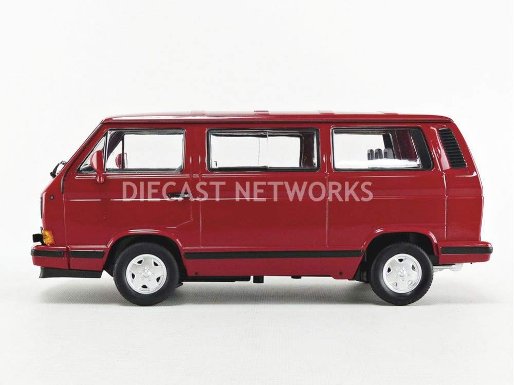 Norev Miniatur Auto 1:18 kompatybilny do oryginalnych Volkswagen T3 Bus Red Star 1992 Rot 188542- Model