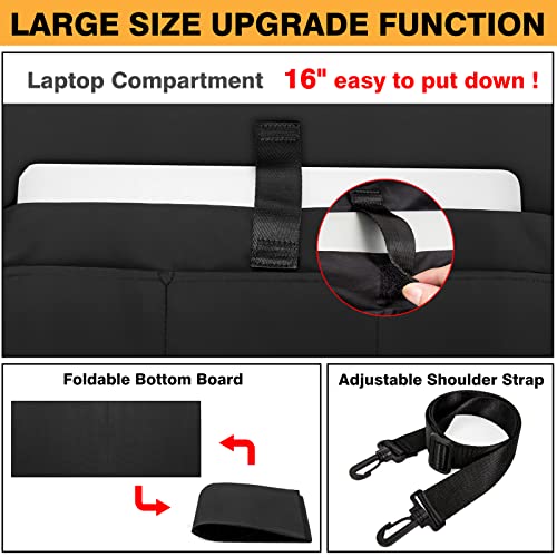 Image of IBFUN Utility Tote Bag with 24 Pockets, Large Teacher Tote for Women with Laptop Compartment, Travel Tote Bag with Zip Top