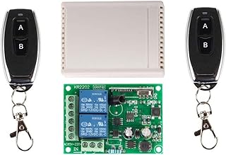 Besuso 433 Mhz Remote Control Switch for Light,Door, Garage Universal Remote AC 85V - 250V 110V 220V 2CH Relay Receiver